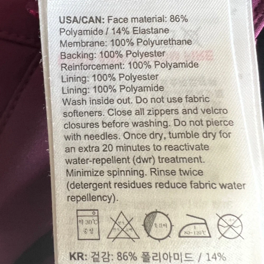 Women's Purple Mammut Ski Pants - Picture 4 of 8